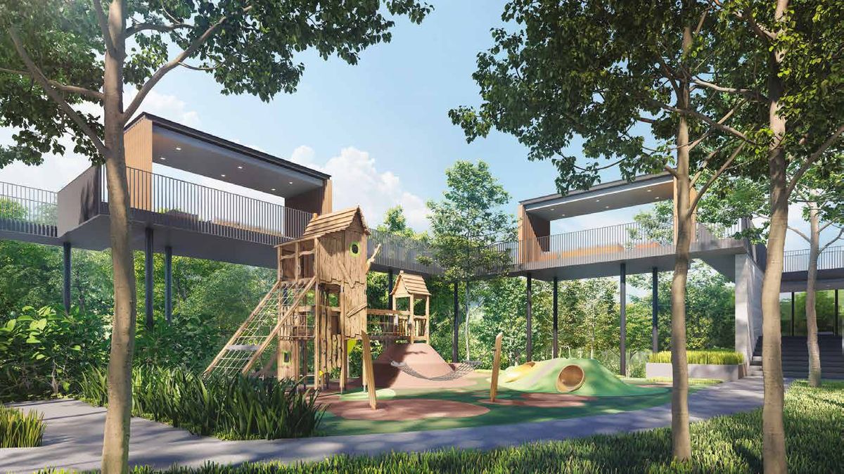 Artist's impression of the Forest Adventure playground